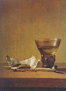 Karel Slabbaert A toebackje still life painting